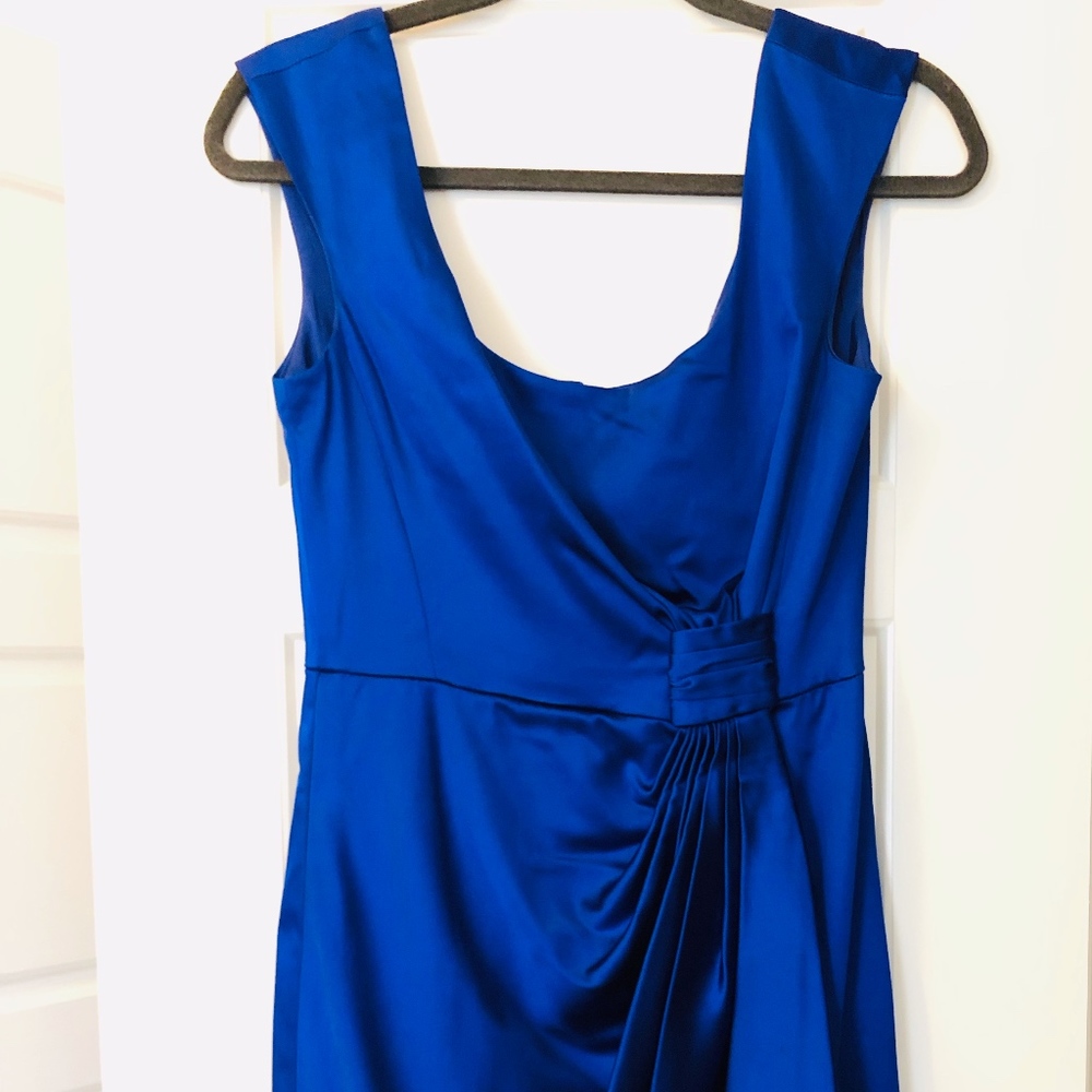 Maggy London, beautiful blue cocktail dress.